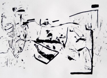 Malerei mit dem Titel "droit dans le mur" von Francisco Mendes, Original-Kunstwerk, Acryl