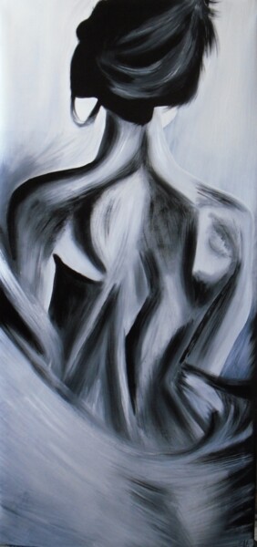 Pintura titulada "dos  gris" por Francisco Mendes, Obra de arte original, Oleo