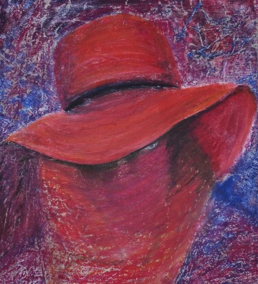 Peinture intitulée "le chapeau rouge" par Francisco Mendes, Œuvre d'art originale