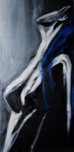 Peinture intitulée "nue" par Francisco Mendes, Œuvre d'art originale