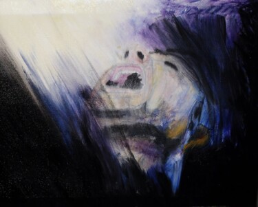 Painting titled "Último grito" by Francisco Mendes, Original Artwork