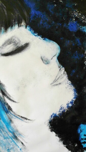 Peinture intitulée "Rêves en bleu" par Francisco Mendes, Œuvre d'art originale, Huile
