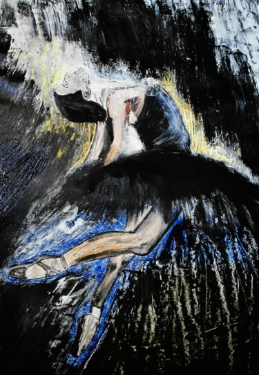 Peinture intitulée "ballerine" par Francisco Mendes, Œuvre d'art originale, Huile