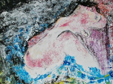 Pittura intitolato "sirena" da Francisco Mendes, Opera d'arte originale, Olio