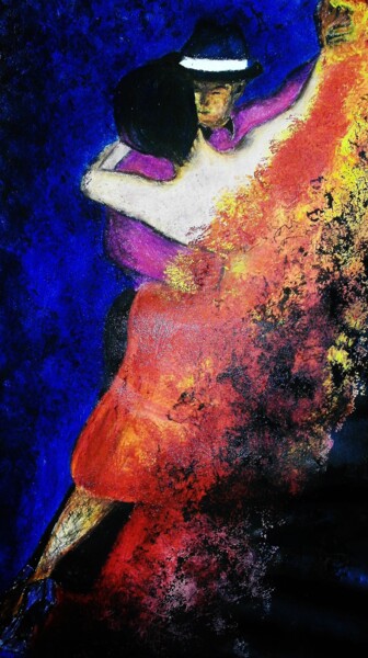 Peinture intitulée "tango" par Francisco Mendes, Œuvre d'art originale, Huile