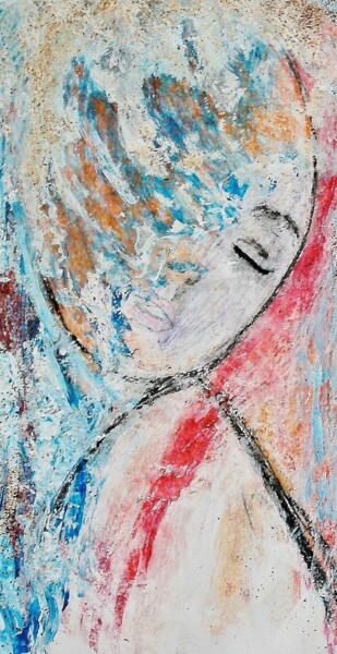Peinture intitulée "una donna" par Francisco Mendes, Œuvre d'art originale, Acrylique