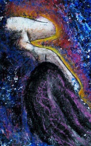 Peinture intitulée "galaxy" par Francisco Mendes, Œuvre d'art originale, Pastel