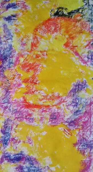 Painting titled "yellow" by Francisco Mendes, Original Artwork, Acrylic