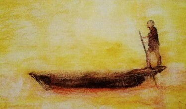 Malerei mit dem Titel "sunshine" von Francisco Mendes, Original-Kunstwerk, Pastell