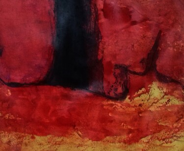 Malerei mit dem Titel "silence." von Francisco Mendes, Original-Kunstwerk, Tinte