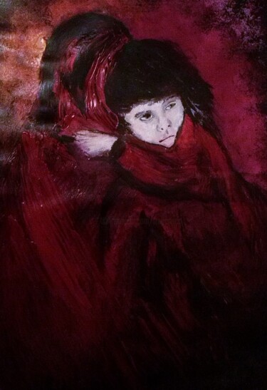 Painting titled "o xaile de minha mãe" by Francisco Mendes, Original Artwork, Acrylic