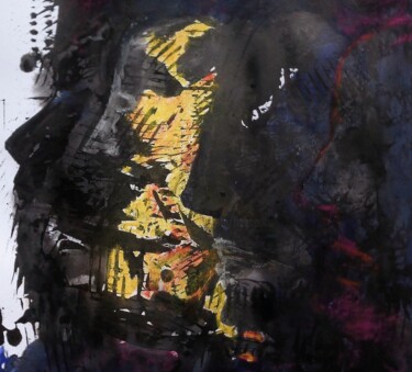 Картина под названием "citoyen." - Francisco Mendes, Подлинное произведение искусства, Чернила