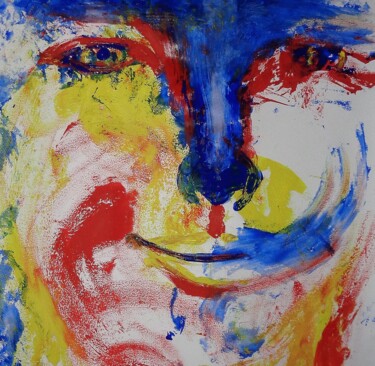 Peinture intitulée "quand j'me regarde…" par Francisco Mendes, Œuvre d'art originale, Huile