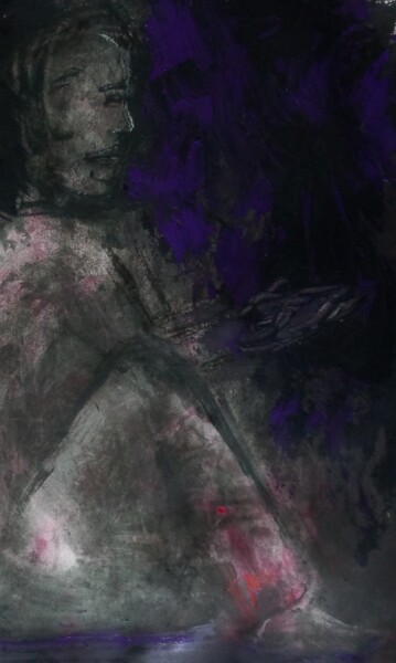 Картина под названием "une ombre" - Francisco Mendes, Подлинное произведение искусства, Акрил