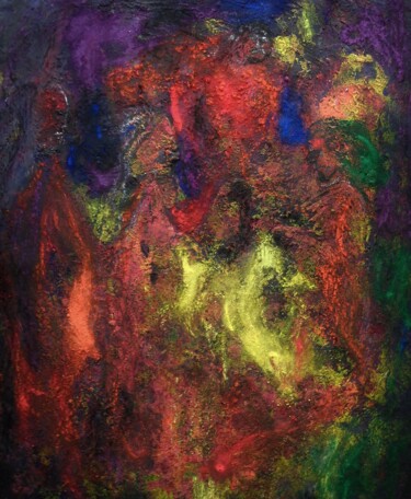 Peinture intitulée "le bal des sorciers" par Francisco Mendes, Œuvre d'art originale, Acrylique