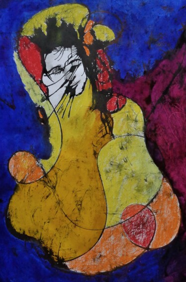 "geisha" başlıklı Tablo Francisco Mendes tarafından, Orijinal sanat, Mürekkep