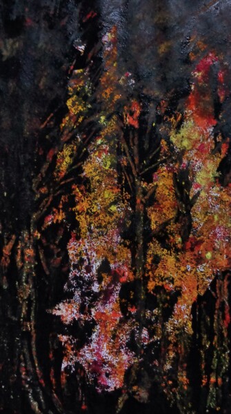 Schilderij getiteld "Chanson d’automne" door Francisco Mendes, Origineel Kunstwerk, Inkt