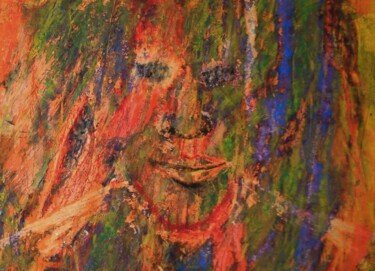 Peinture intitulée "homme de couleur" par Francisco Mendes, Œuvre d'art originale, Huile