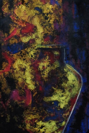 Painting titled "le vase" by Francisco Mendes, Original Artwork, Ink