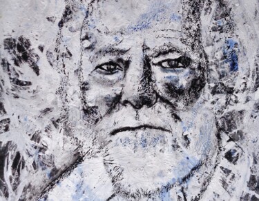 Painting titled "Victor Hugo" by Francisco Mendes, Original Artwork, Acrylic