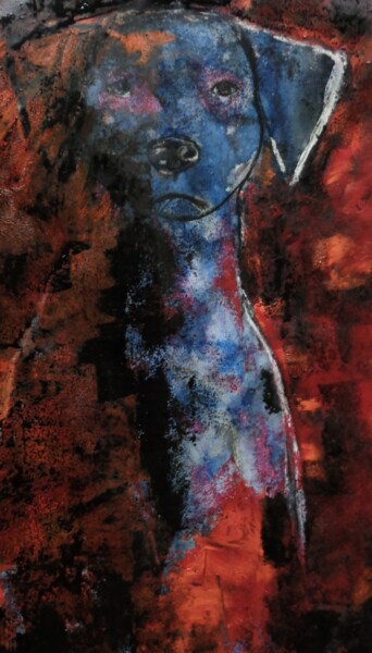 Peinture intitulée "dalmatien" par Francisco Mendes, Œuvre d'art originale, Huile