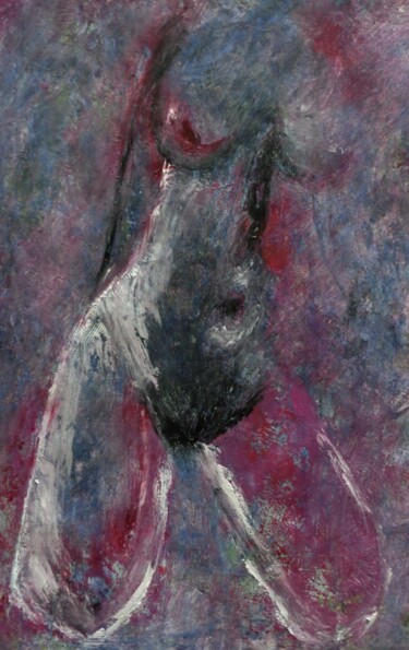 Painting titled "nu" by Francisco Mendes, Original Artwork, Oil