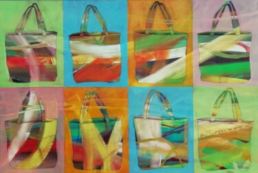 Pintura intitulada "Beutiful bags" por Francisco Santos, Obras de arte originais, Acrílico