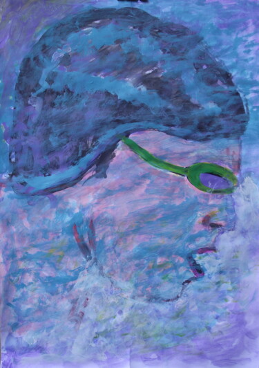Картина под названием "Water Swimmer" - Francisco Serrano Gutierrez, Подлинное произведение искусства, Акрил