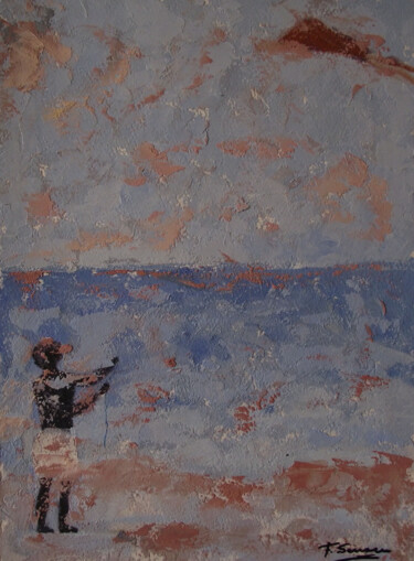 Pittura intitolato "LA COMETA" da Francisco Serrano Gutierrez, Opera d'arte originale, Olio