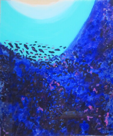 Malerei mit dem Titel "BARRERA DE CORAL" von Francisco Serrano Gutierrez, Original-Kunstwerk, Acryl Auf Plexiglas montiert