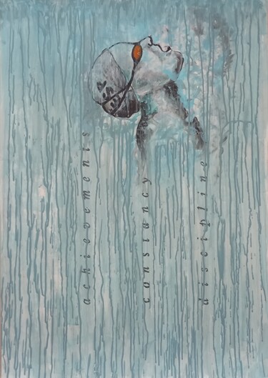 Картина под названием "LOGROS" - Francisco Serrano Gutierrez, Подлинное произведение искусства, Акрил