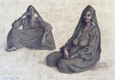 Printmaking titled "Impressions of Egip…" by Francisco Zuniga, Original Artwork, Lithography