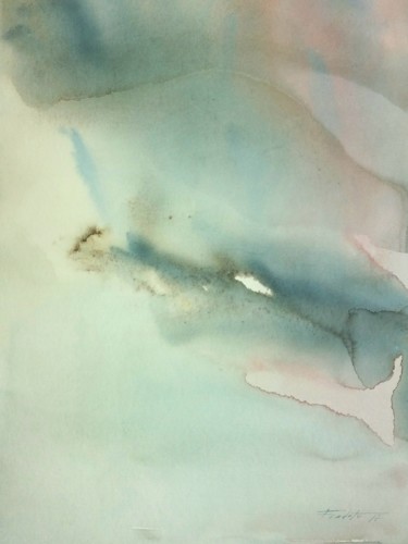 Peinture intitulée "Abstract1" par Francisco Cadete, Œuvre d'art originale, Aquarelle