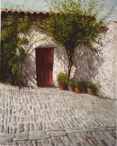 Peinture intitulée "Monsaraz" par Francisco Salgado Dias, Œuvre d'art originale, Aquarelle