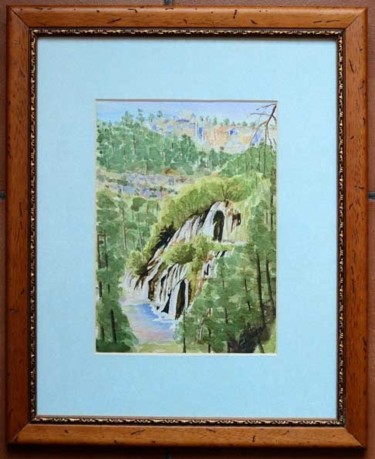 Pintura titulada "Nacimiento del Río…" por Francisco Guerra, Obra de arte original, Oleo