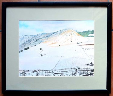 Pintura titulada "El Pocico nevado" por Francisco Guerra, Obra de arte original, Oleo
