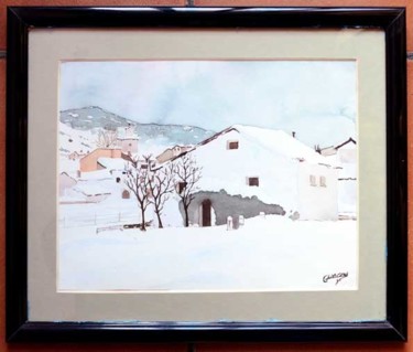 Pintura titulada "Tragacete nevado" por Francisco Guerra, Obra de arte original, Oleo