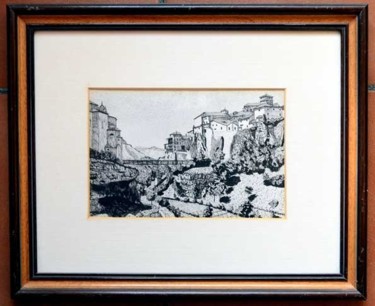 Drawing titled "Hoz del Huecar" by Francisco Guerra, Original Artwork, Other