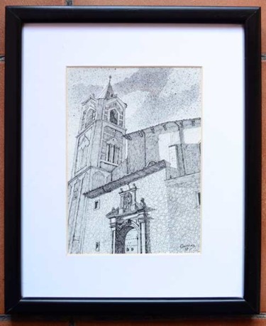 Dibujo titulada "El Salvador (Cuenca)" por Francisco Guerra, Obra de arte original, Otro