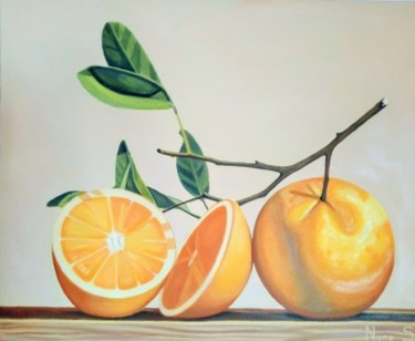 Pintura intitulada "Oranges" por Francisco Torres, Obras de arte originais, Óleo