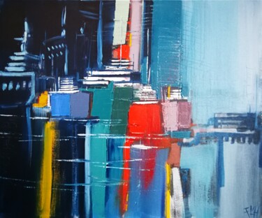 Les grands voyageurs 8 Painting titled "Les grands voyageur…" by Francis L'Huillier, Original Art, Oil