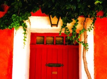 Photographie intitulée "porte rouge" par Francis Vansteenwinckel, Œuvre d'art originale