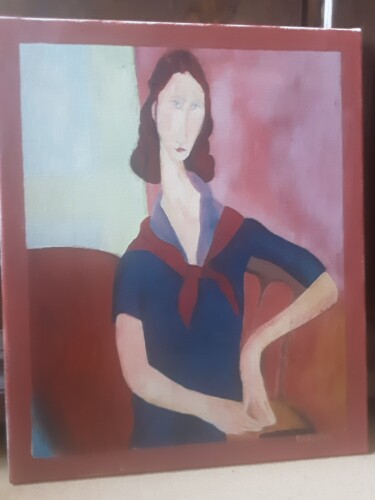 Peinture intitulée "Femme" par Franck Barnaud, Œuvre d'art originale, Huile