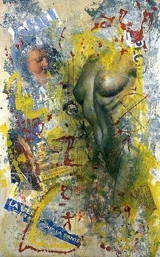 Peinture intitulée "Regards des anges" par Franck Benoualid, Œuvre d'art originale