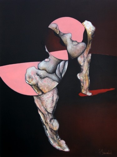 Peinture intitulée "Hot Pink" par Franck Benoualid, Œuvre d'art originale