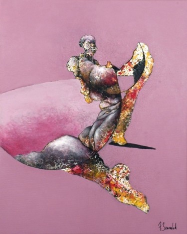 Peinture intitulée "Rose Bonbon" par Franck Benoualid, Œuvre d'art originale