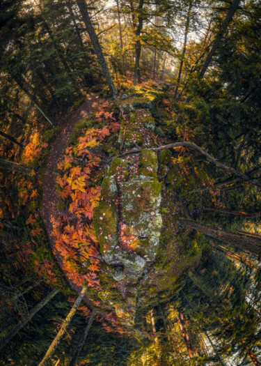 Fotografía titulada "Mur païen" por Franck Charles, Obra de arte original, Fotografía digital