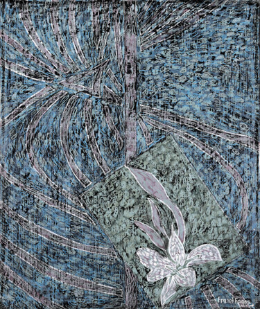 Картина под названием "Grisaille à l'Orchi…" - Franck Fages, Подлинное произведение искусства, Масло Установлен на Деревянна…
