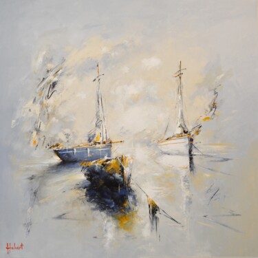 Painting titled "Calme" by Franck Hebert, Original Artwork