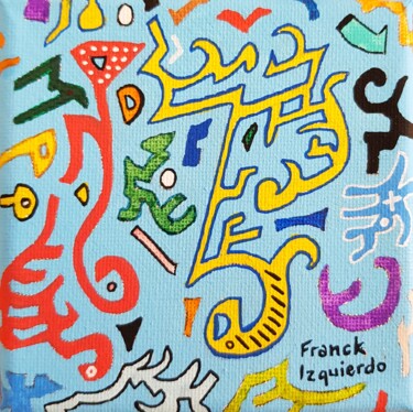Pintura titulada "Petite fête 2" por Franck Izquierdo (Fraizq), Obra de arte original, Acrílico
